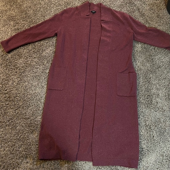 NWOT Express Collared Duster Cardigan, Size L, Color: Ginger #31 - Picture 7 of 7